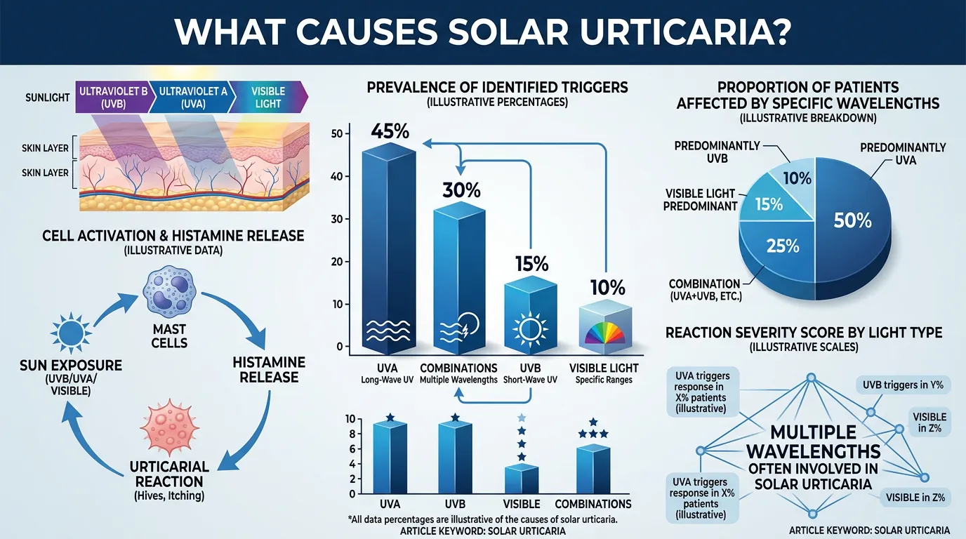 Infographic: What Causes Solar Urticaria? - Solar Urticaria Window Tint Exemption